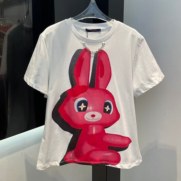 新デザインルイヴィトン スパンコールウサギTシャツ n級品 1AFV27